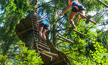 Parcours accrobranche dans les Ardennes