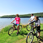 promenade à vélo près du lac des Vieilles Forges