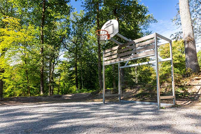 activité basket au camping