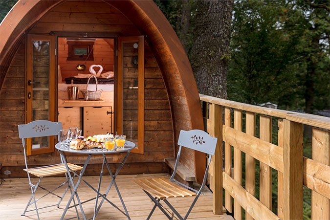 terrasse cabane perchée